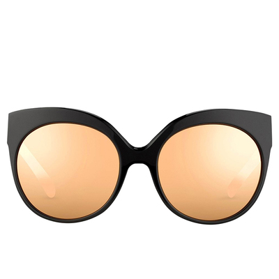 复古与奢华的经典之作 Linda Farrow中性镀金猫眼太阳镜